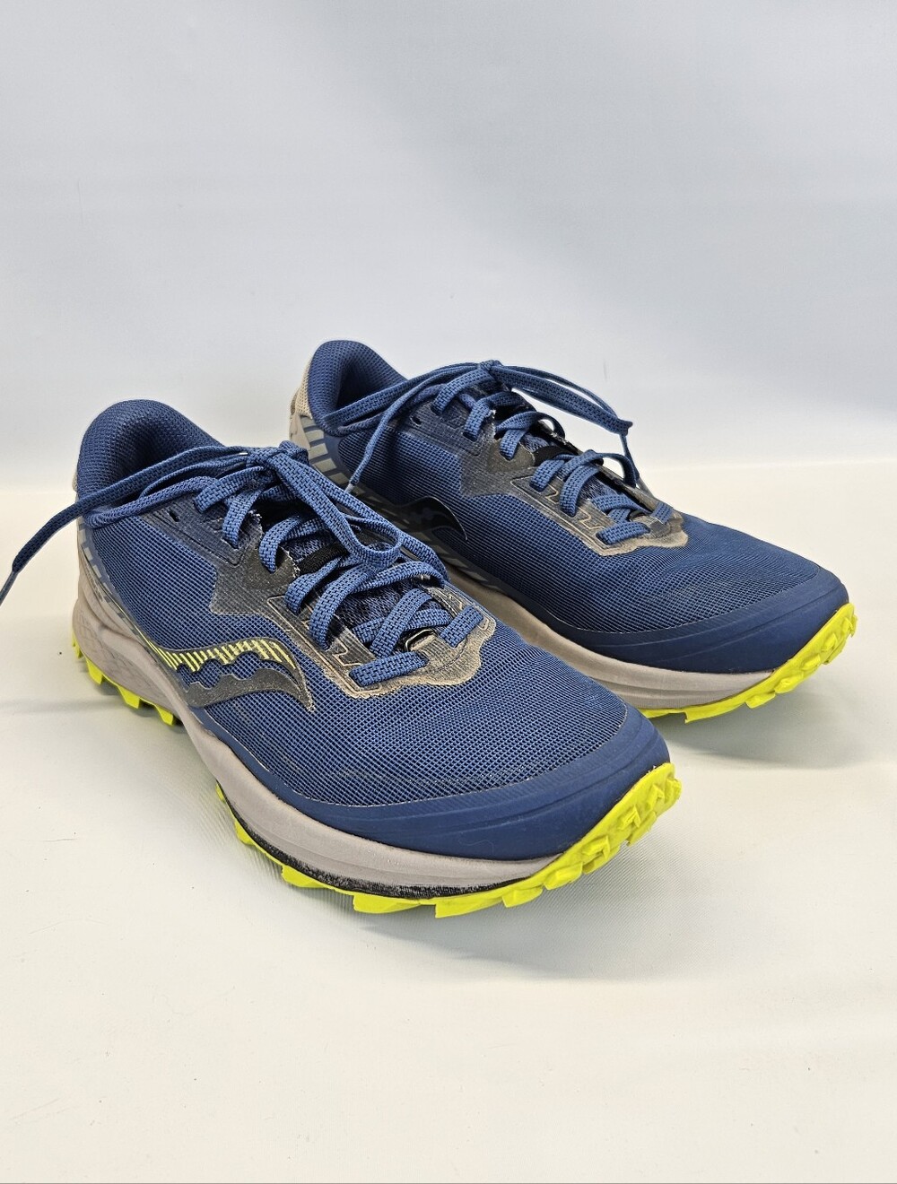 Saucony Shoes Peregrine 11 Mens 8.5 Blue Trail Running Hiking Sneakers Lace Up